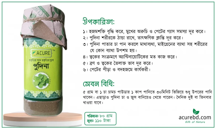 সুগন্ধি, স্বাদবর্ধক, ঔষধি আরও নানান গুণের আধার পুদিনা পাতা।