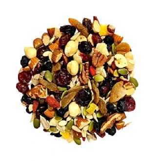 mixed nuts and fruits